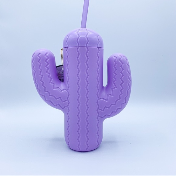 Pink Sky Lookin’ Sharp Cactus Cup w/ Straw - Picture 3 of 5